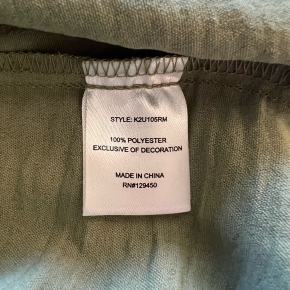 Olive Green Button-Down Blouse - Picture 12 of 13